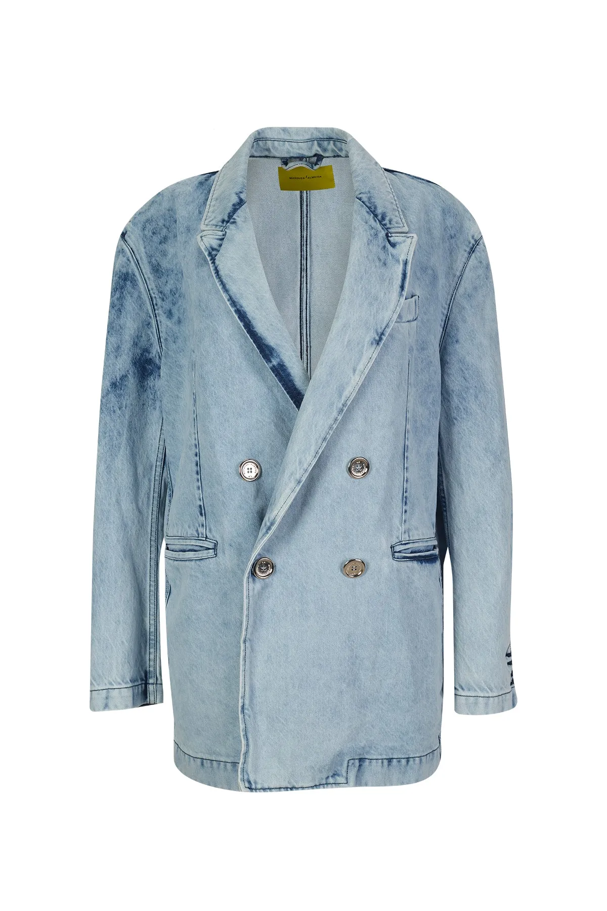 ACID WASH OVERSIZED DENIM BLAZER