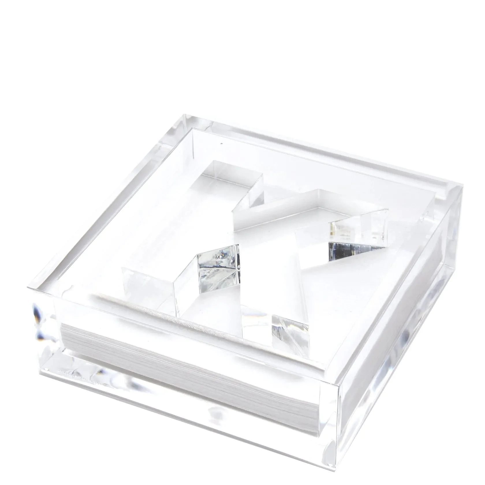 Acrylic Initial Cocktail Napkin Holder