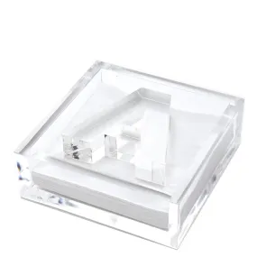 Acrylic Initial Cocktail Napkin Holder