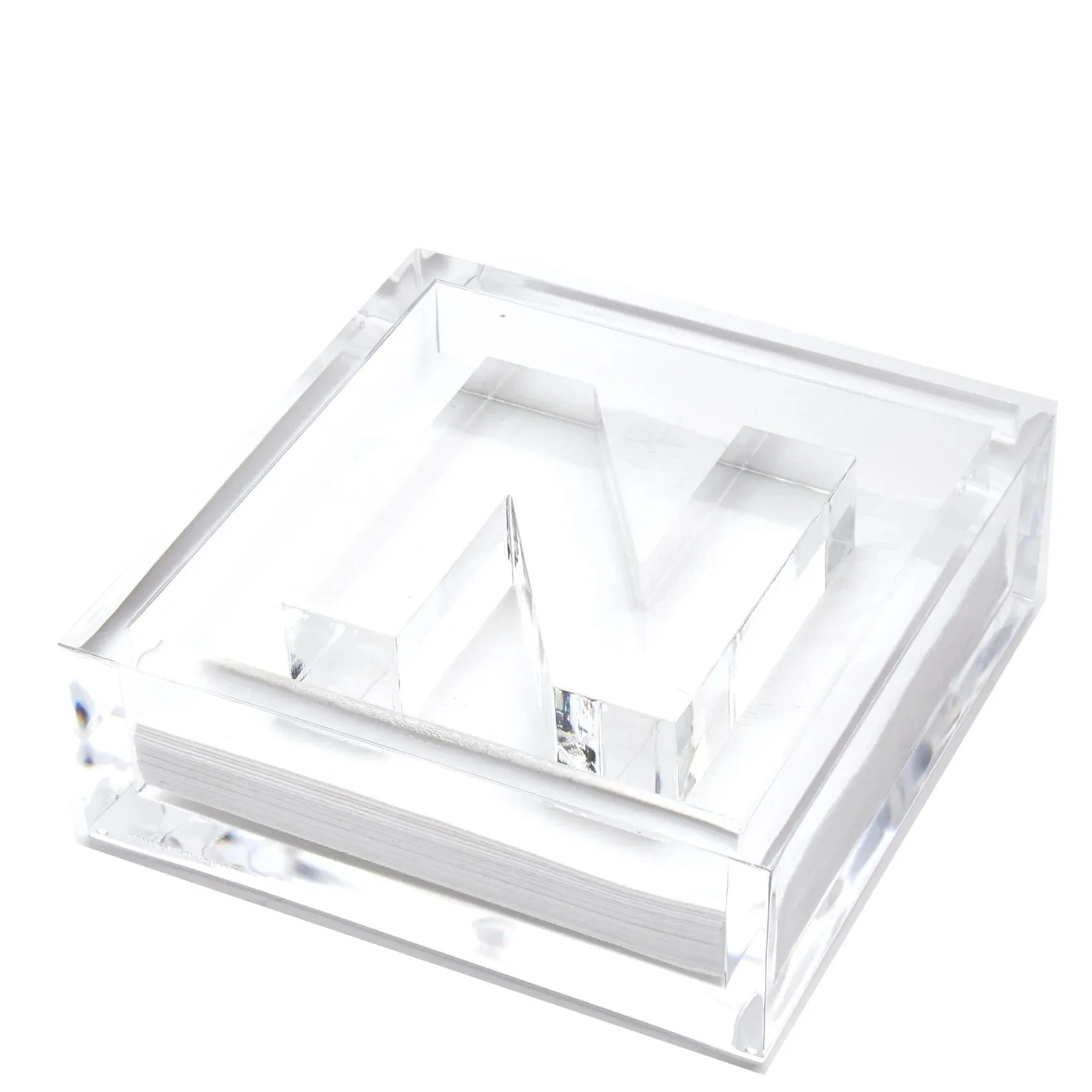 Acrylic Initial Cocktail Napkin Holder