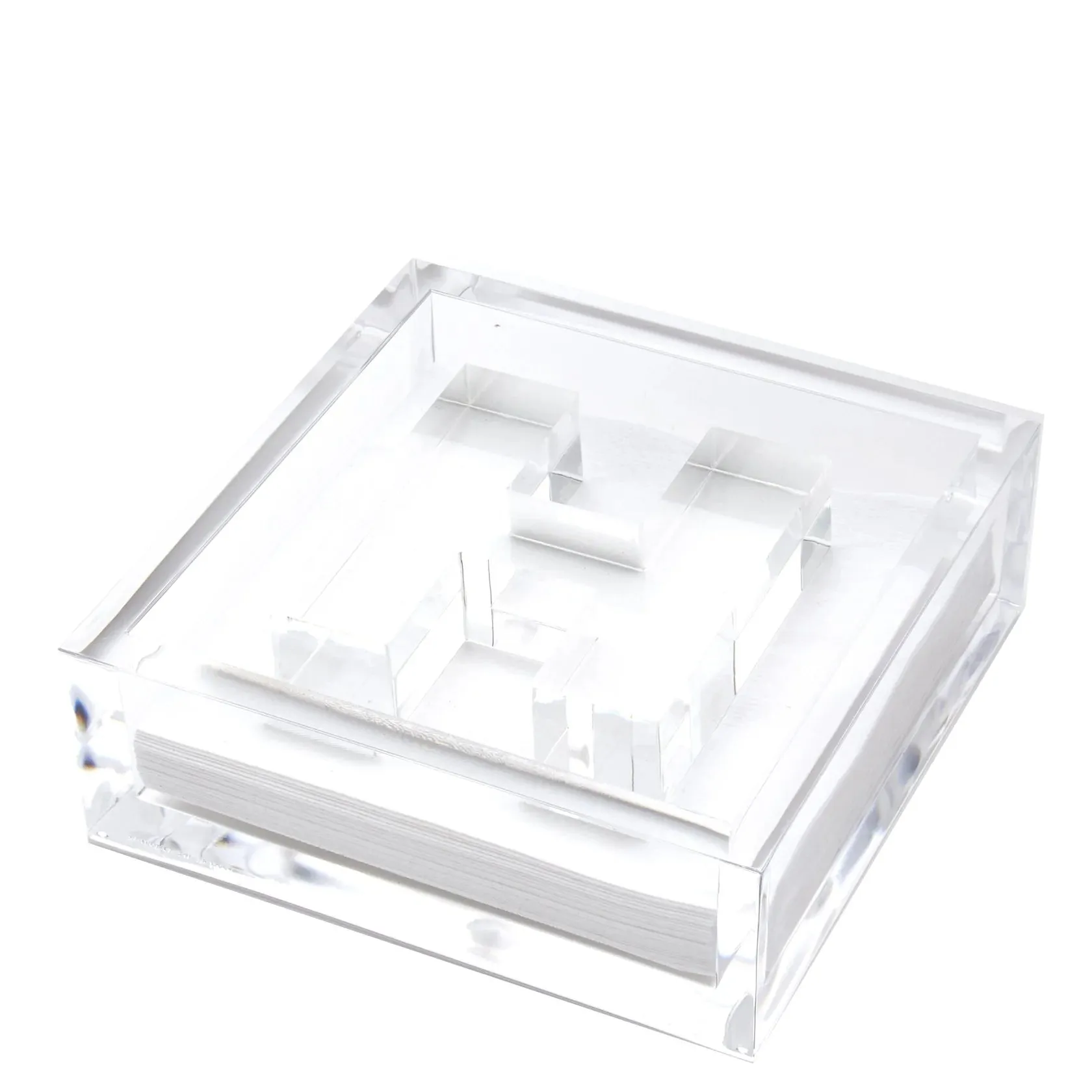 Acrylic Initial Cocktail Napkin Holder