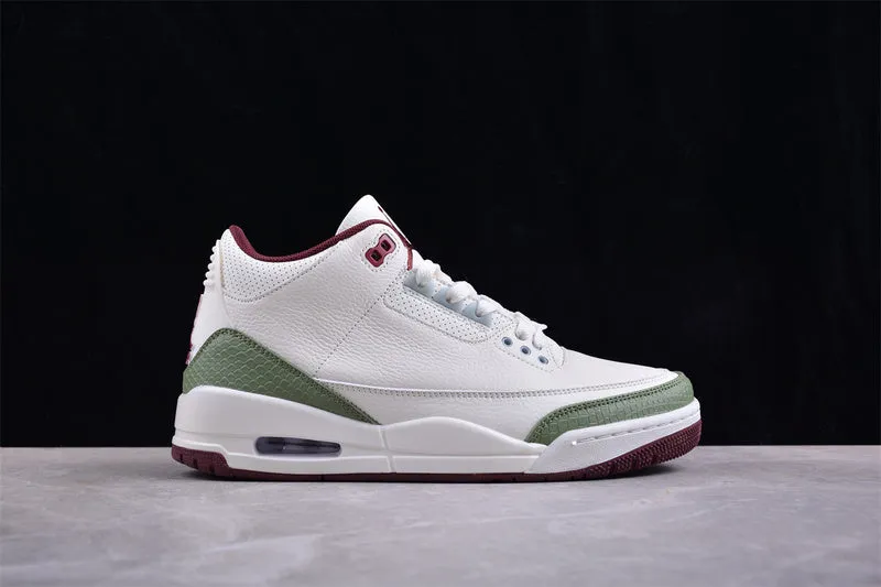 AIR JORDAN 3 RETRO YEAR OF THE DRAGON WHITE/GREEN/RED