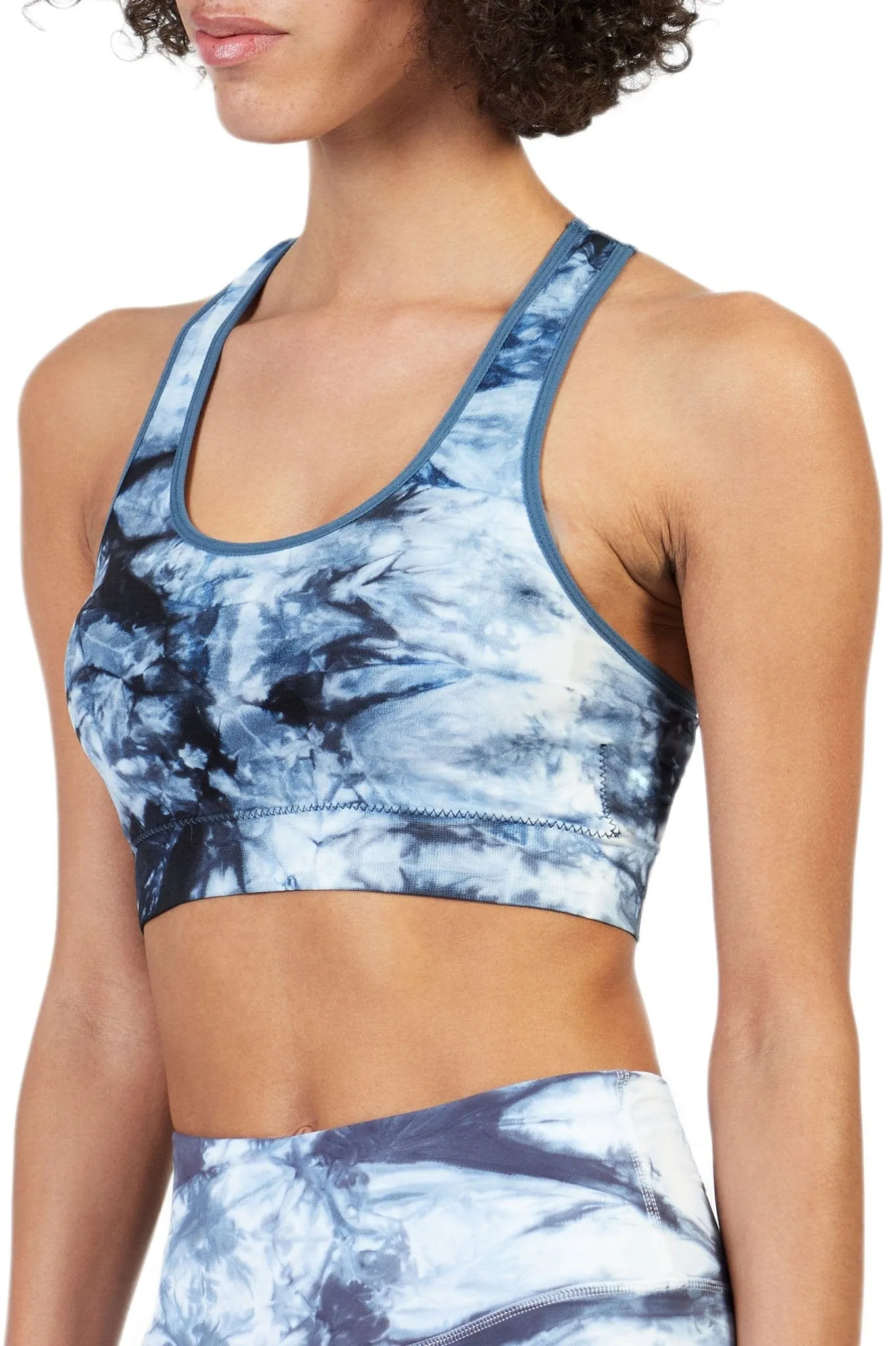 ALAMAE Women's Dani Tie-Dye Bra in Blue