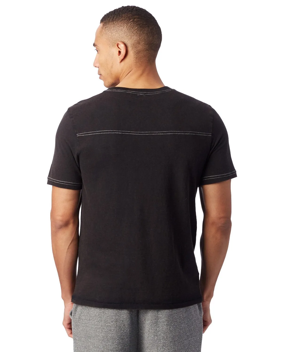 Alternative 1054CG Men's Heavy Wash Football T-Shirt