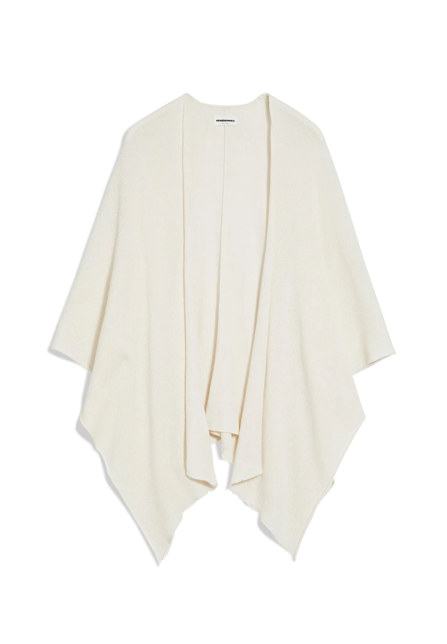 Alvaa Knitted Cardigan Recycled Off-White Linen Mix L/XL