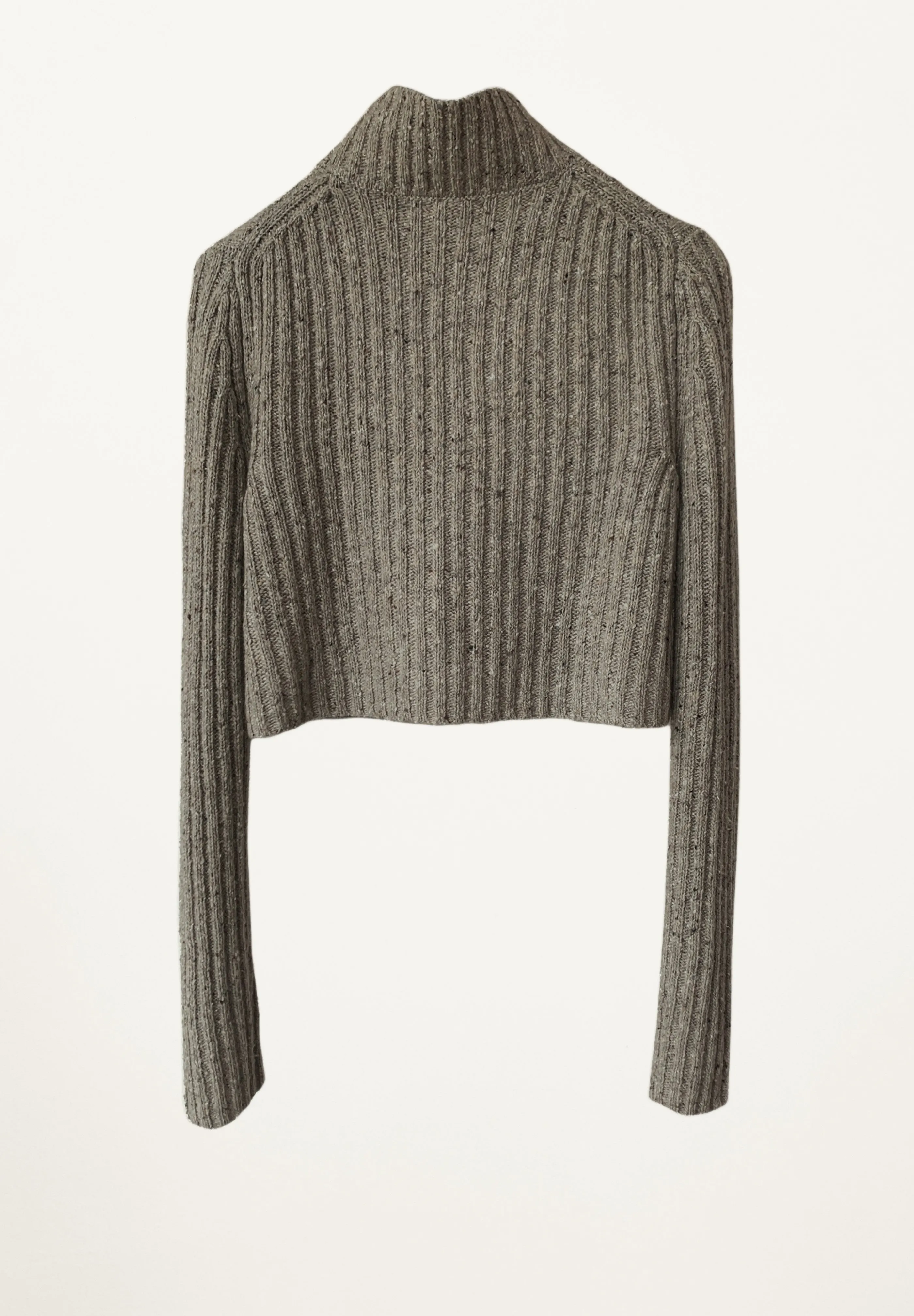 Andie Cropped Pullover in Asphalt