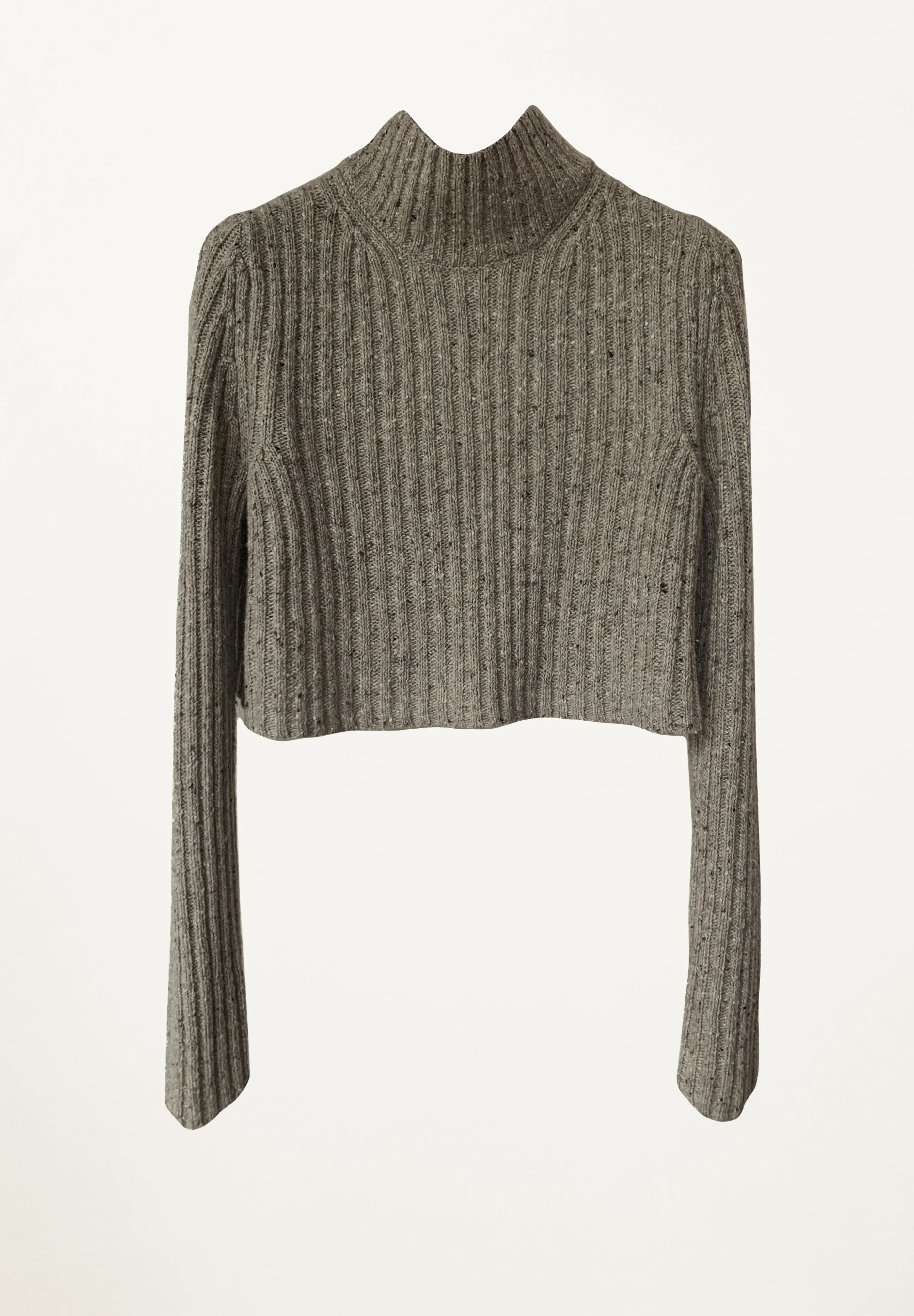 Andie Cropped Pullover in Asphalt