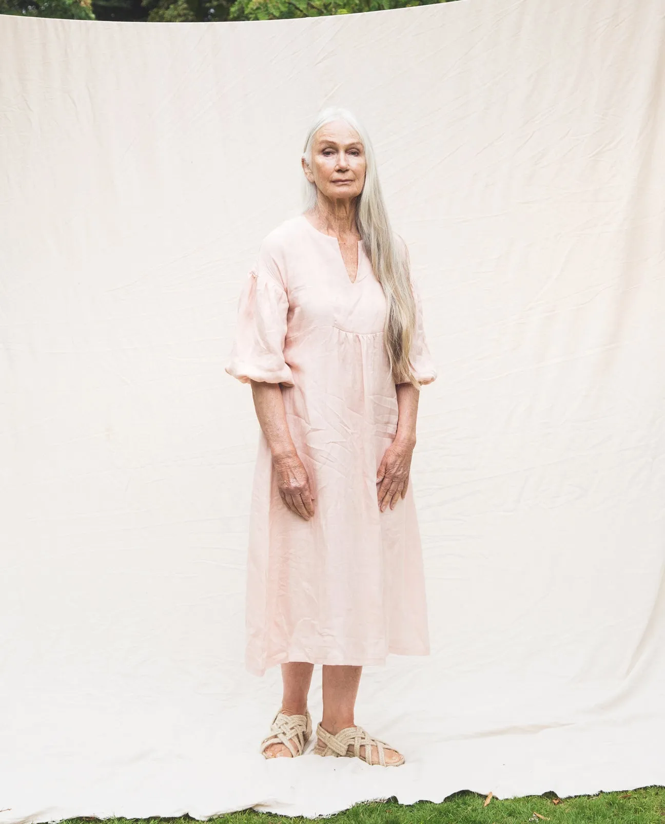 Andreia-May Linen Dress In Rose