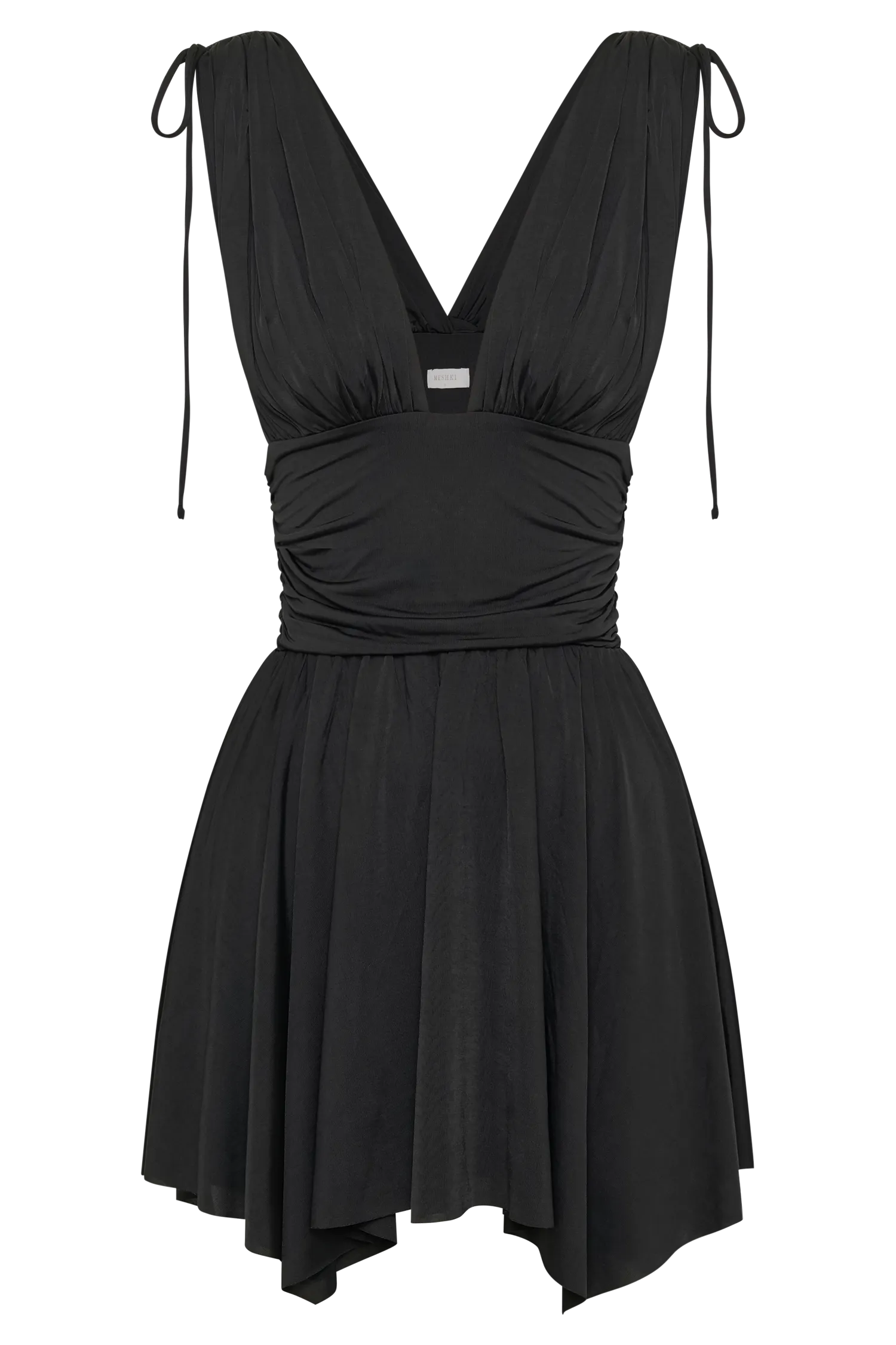 Anya Slinky A-Line Mini Dress - Black