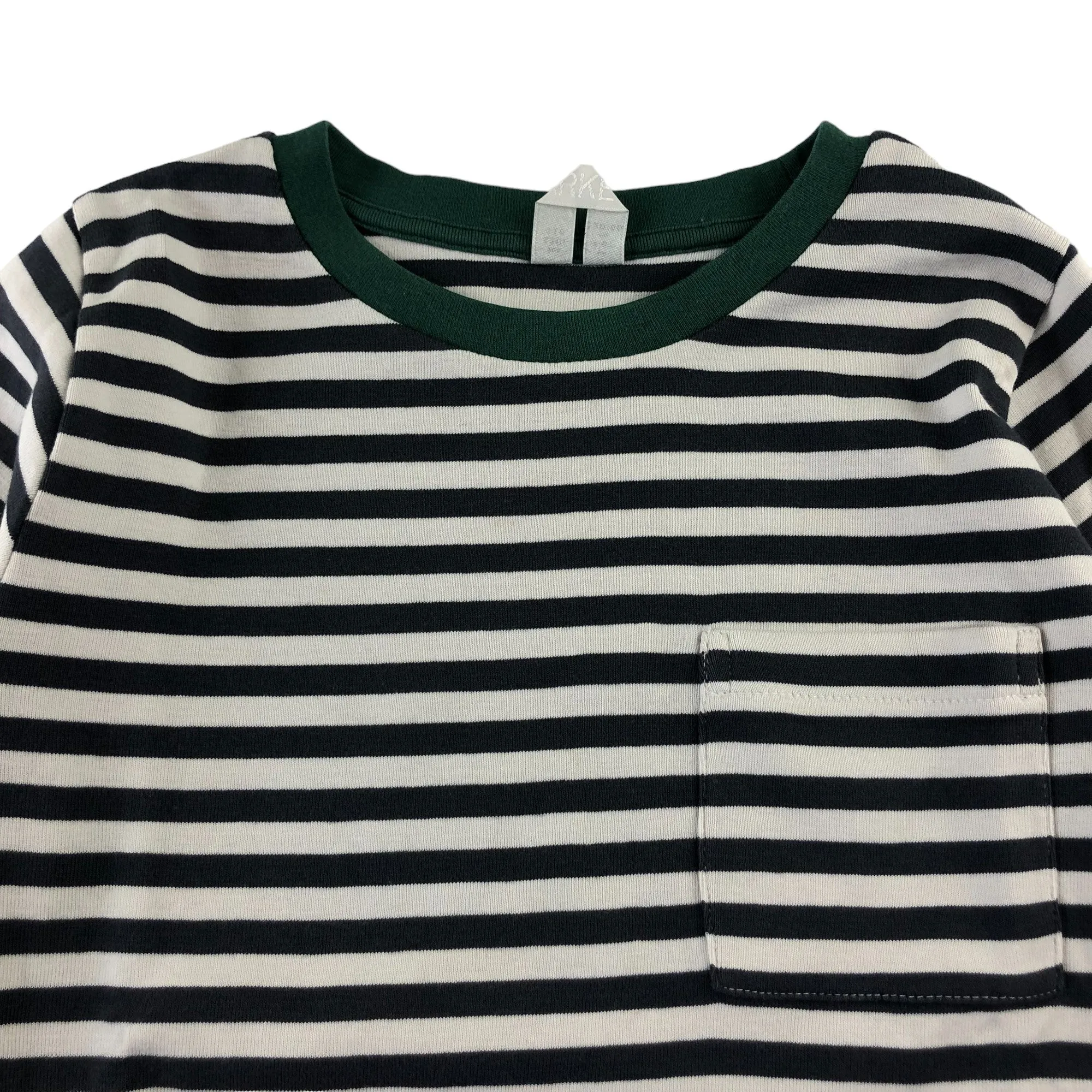 Arket t-shirt 4-5 years grey stripy long sleeve cotton