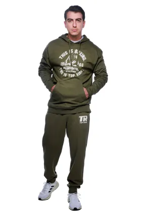 Army Green Top Rank Sweatpants