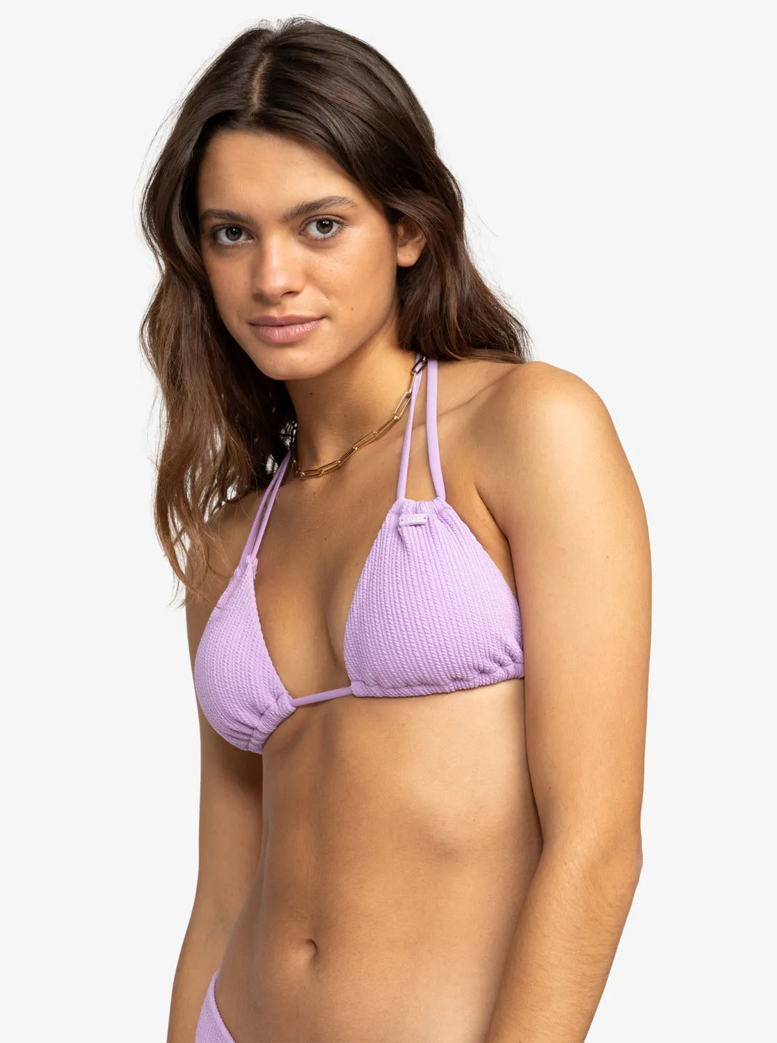 Aruba Mini Tiki Triangle Bikini Top - Crocus Petal