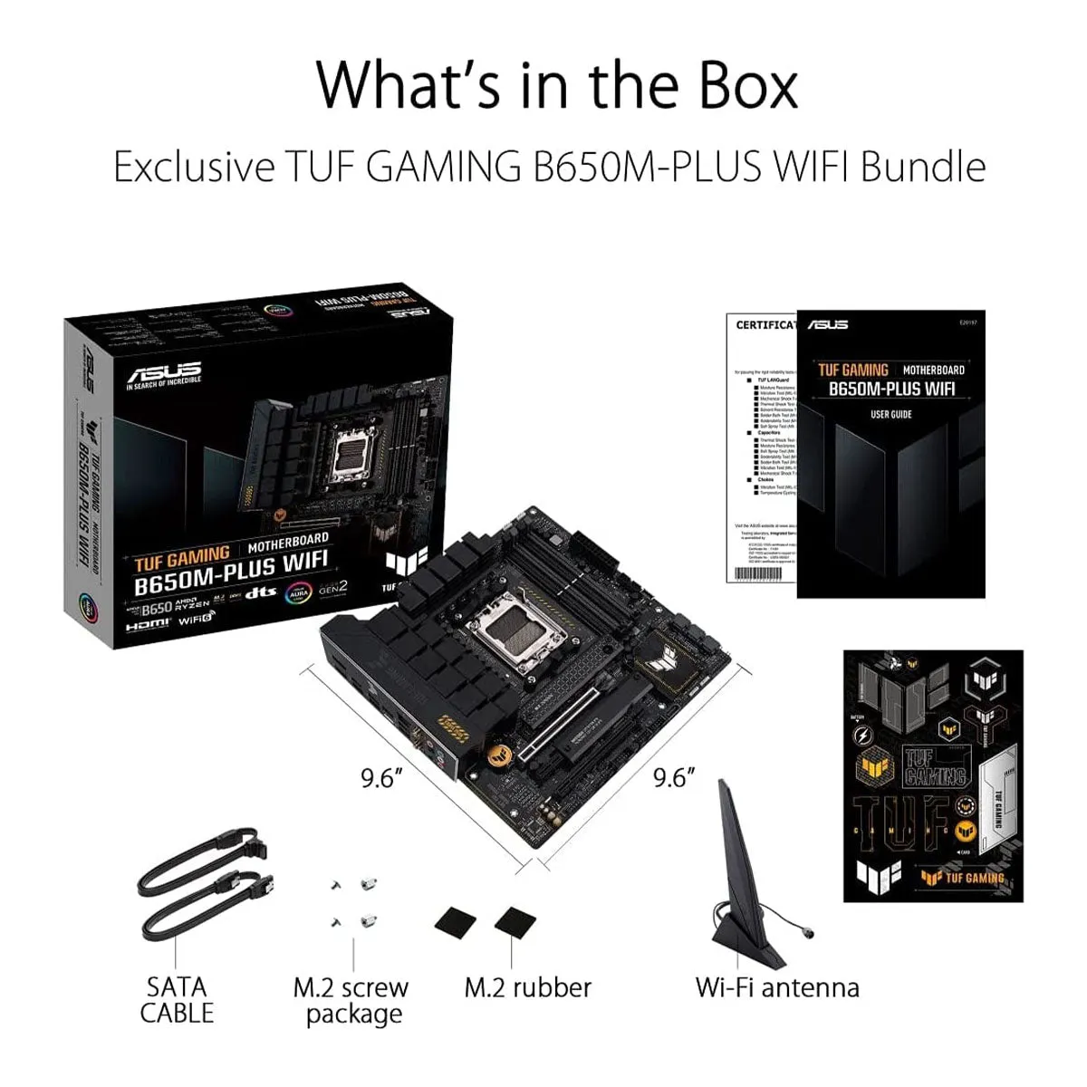 ASUS TUF GAMING B650M-Plus WIFI AMD B650 AM5 Micro-ATX Motherboard