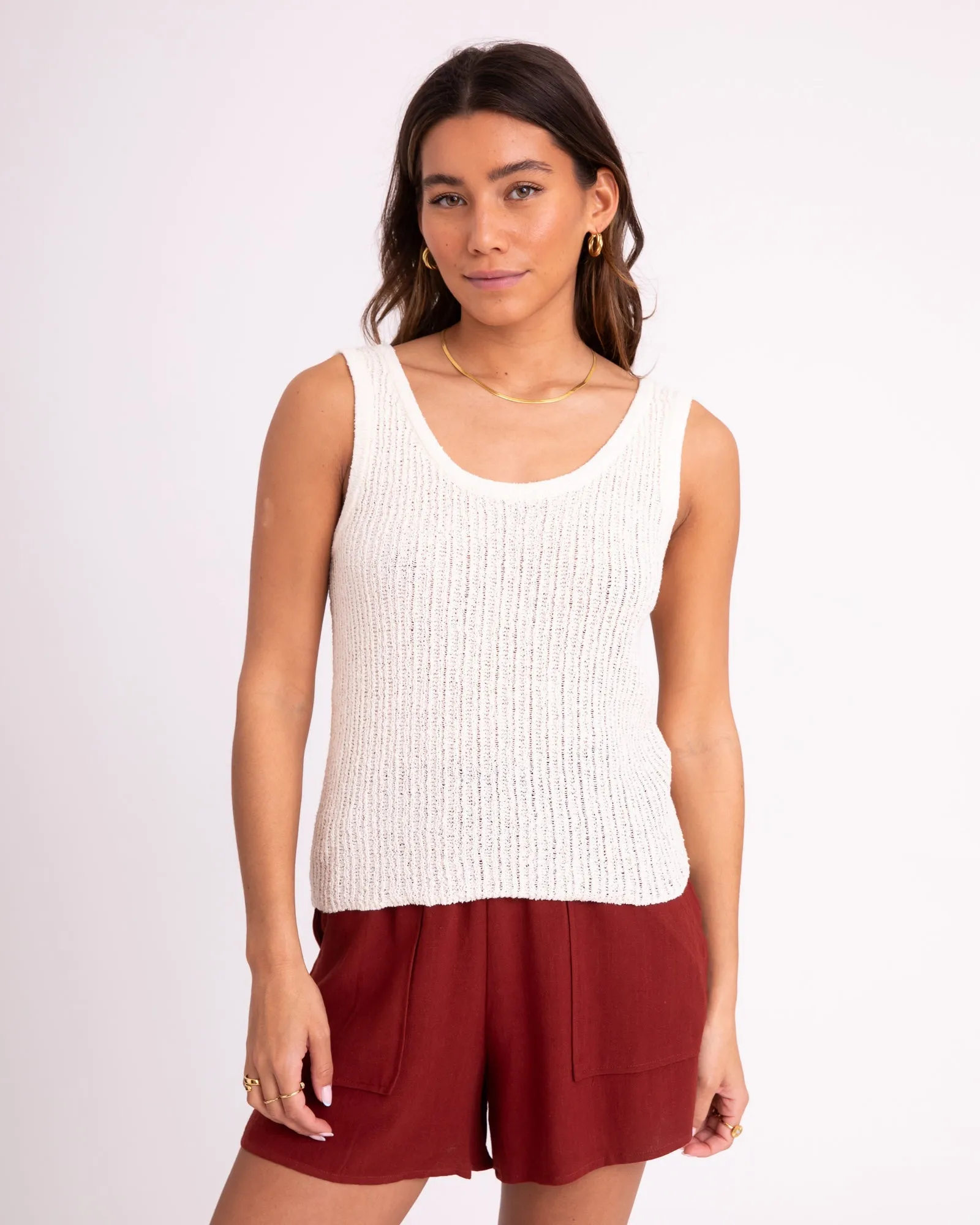 Ayla Knit Top Eggnog