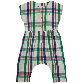 Baby Madras Checks Woven Overall by Bobo Choses