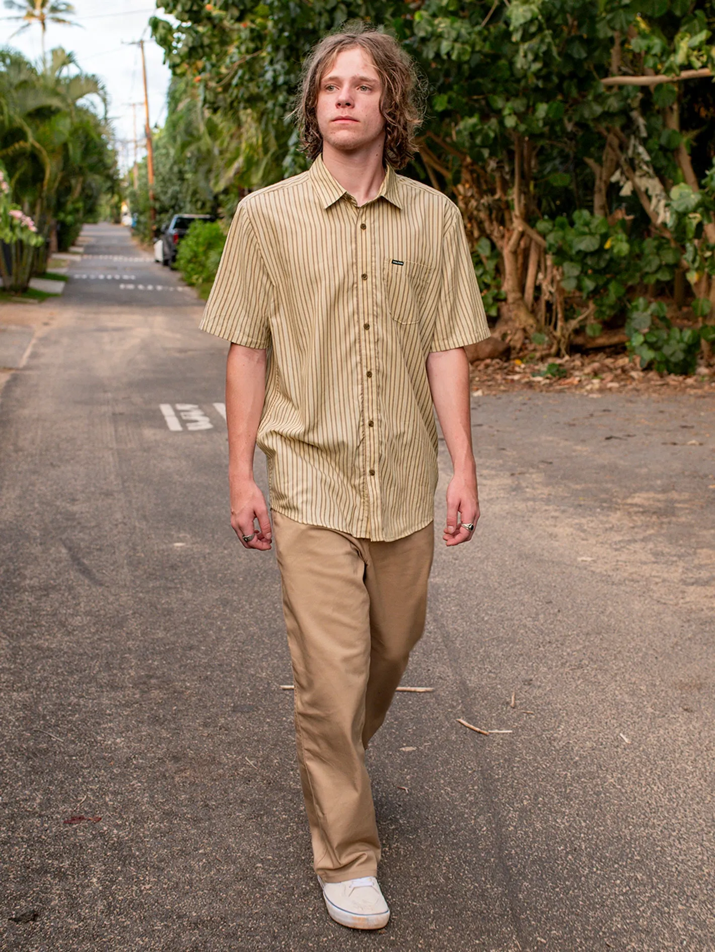 Barstone Woven Short Sleeve Shirt - Grain