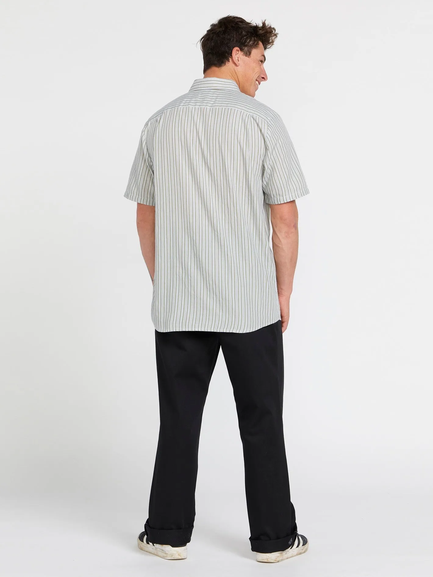 Barstone Woven Short Sleeve Shirt - Tower Grey