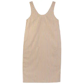 Basic Linen Shift Dress in Citrus Stripe by L.F.Markey - Last Ones In Stock - UK 12-14