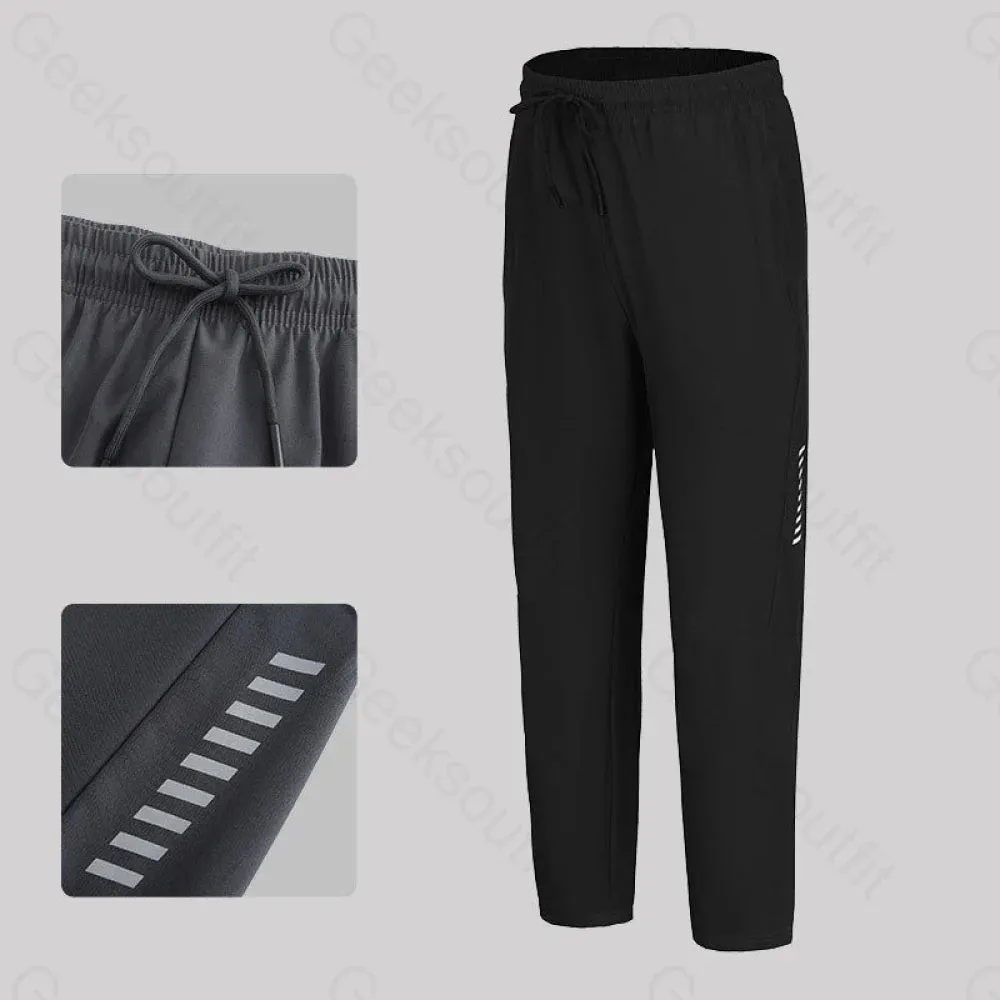 Basic Ultra-Thin Breathable Straight Geek Trousers