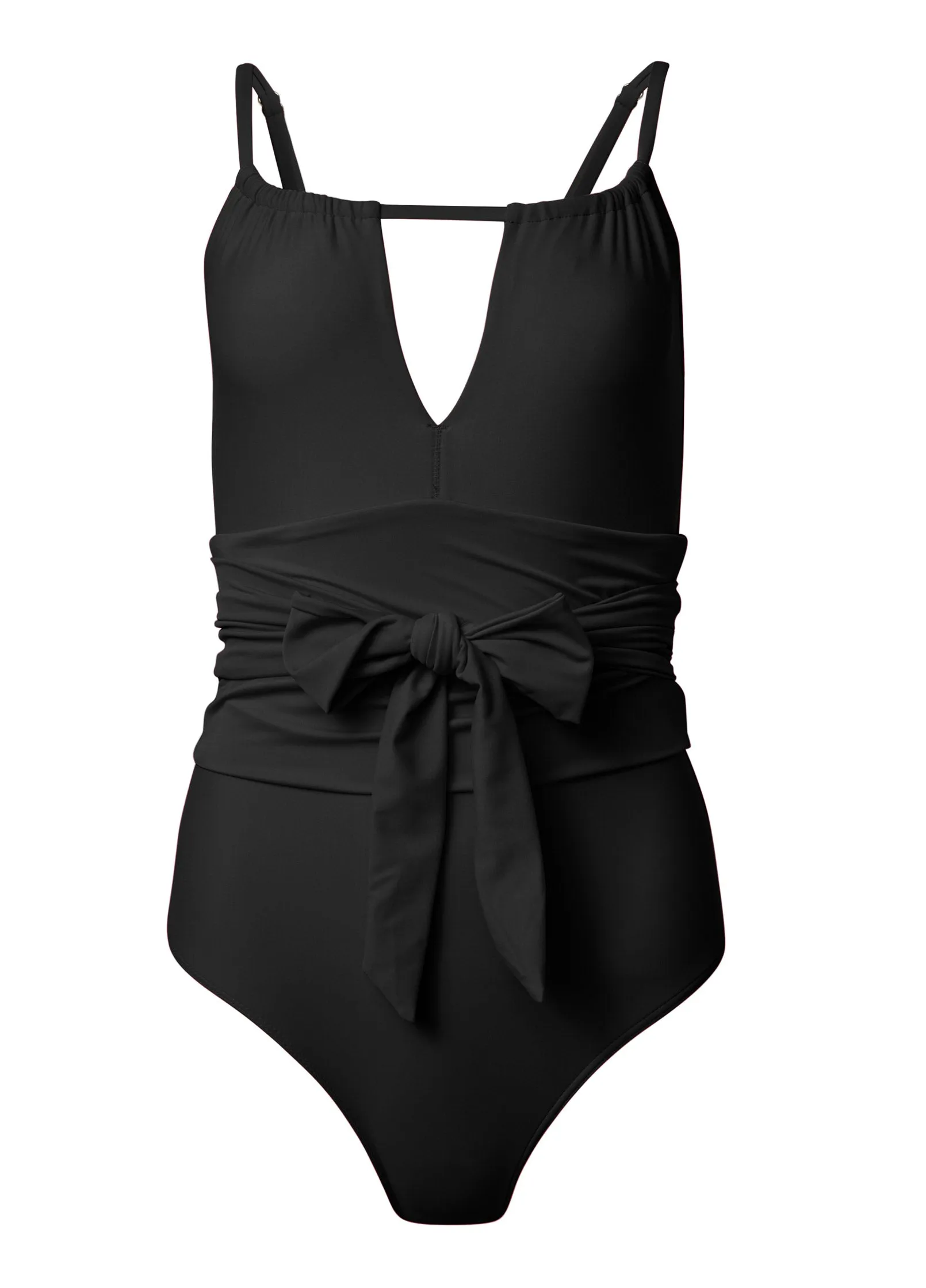 Belted One-Piece - Black Beauty