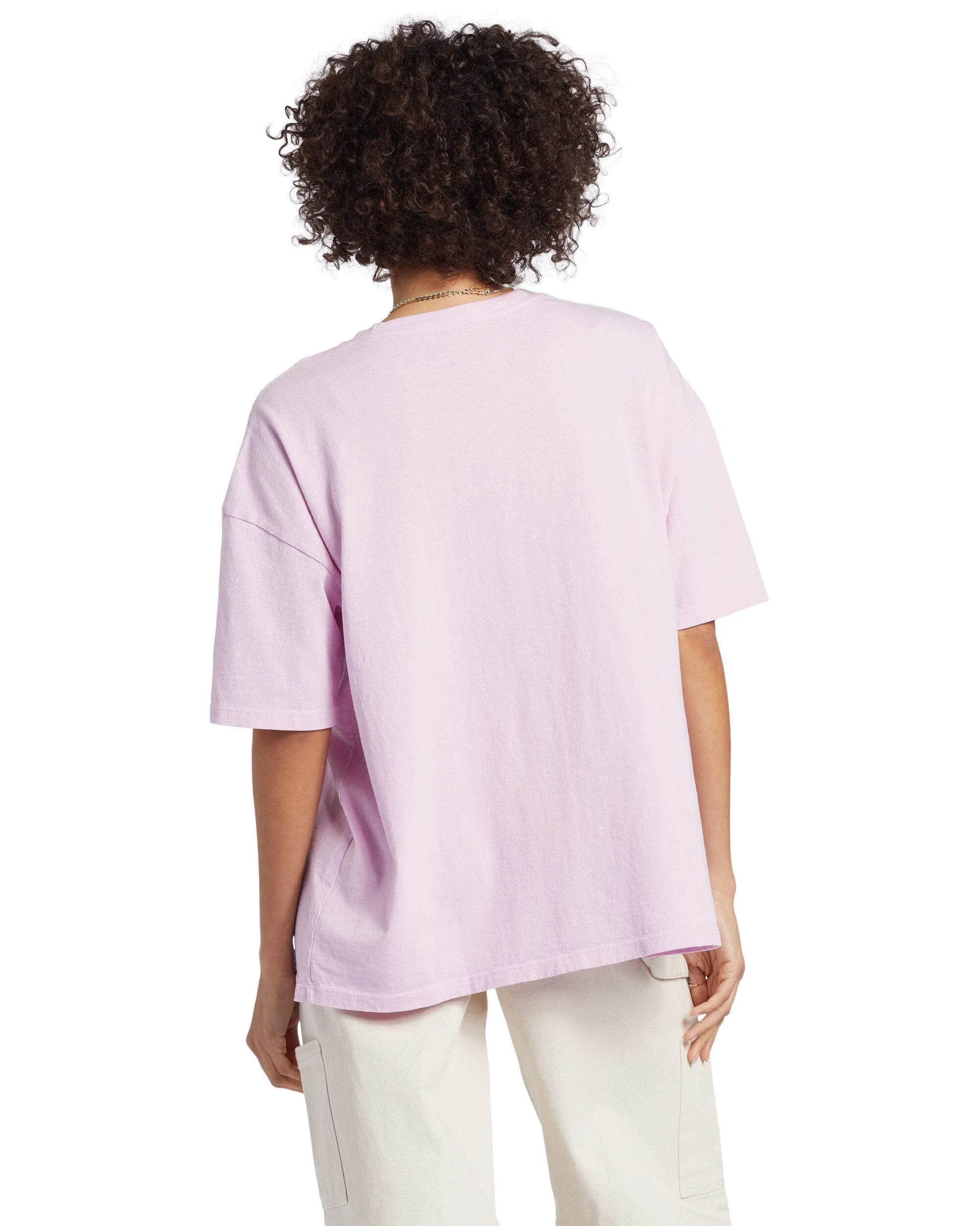 BILLABONG Women's Stoked All Day T-Shirt Lilac Smoke