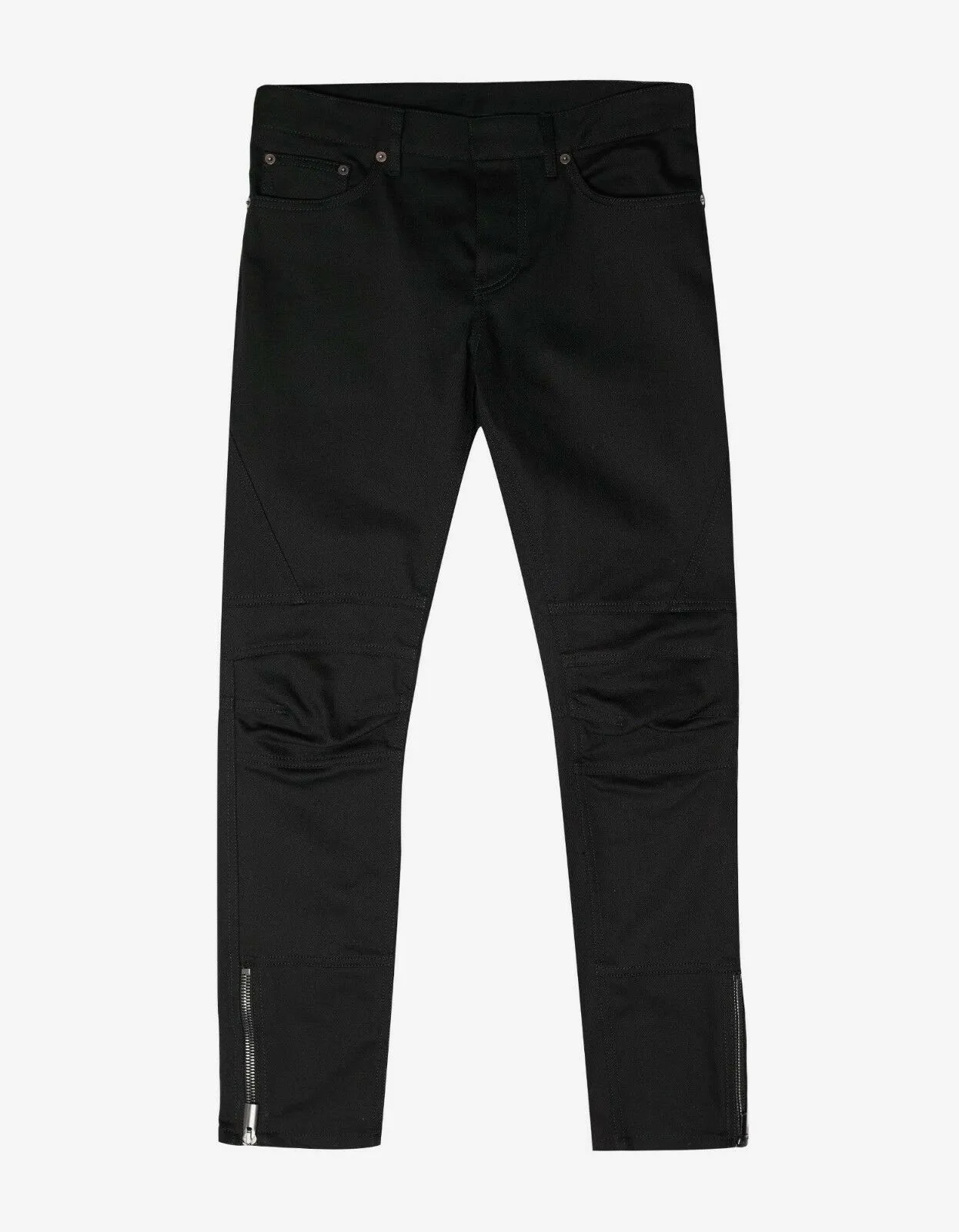 Black Motorcycle Skinny Jeans