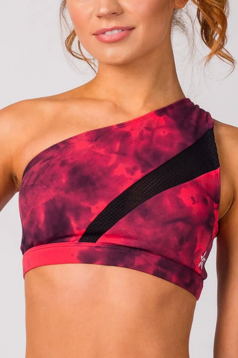 Blake Sports Bra in Magenta Tie Dye Wash