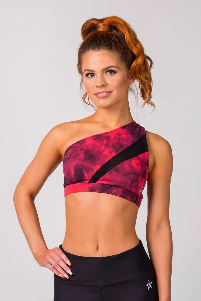 Blake Sports Bra in Magenta Tie Dye Wash