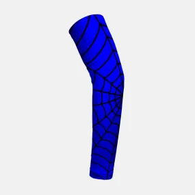 Blue with Black Web Pattern Kids Arm Sleeve