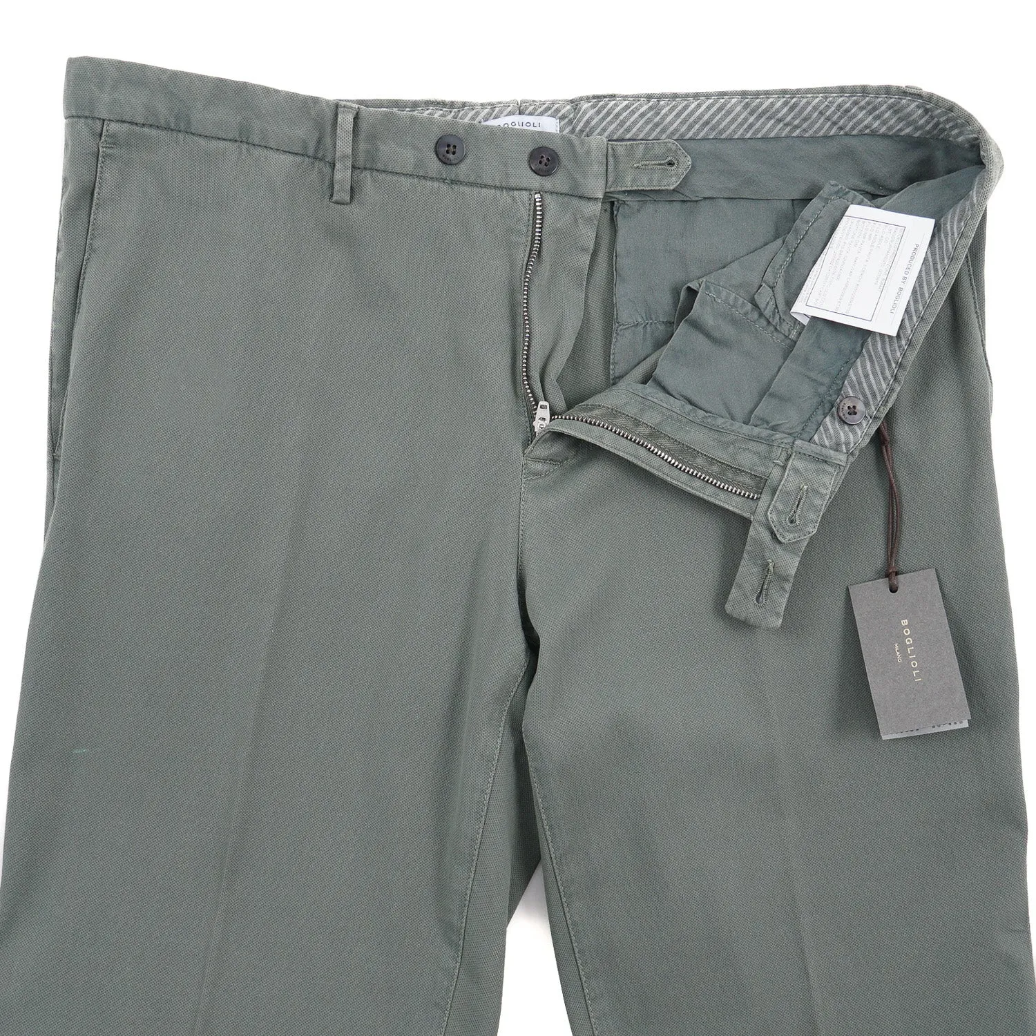 Boglioli Slim-Fit Woven Cotton Pants