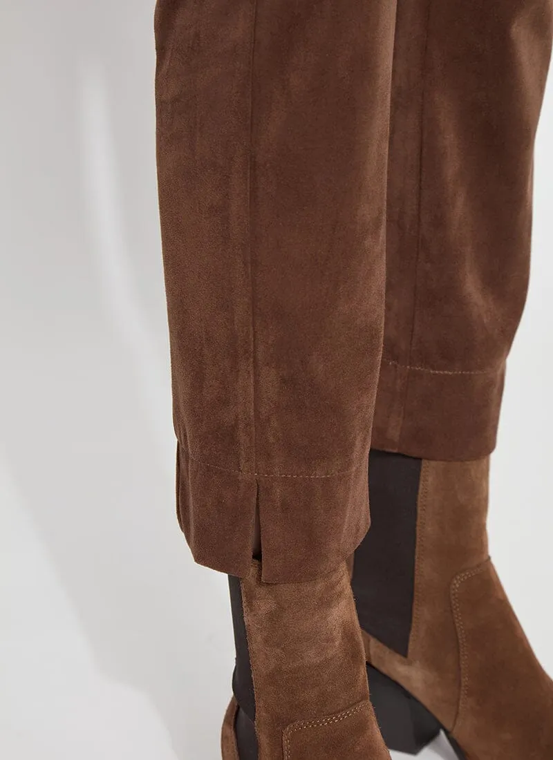 Brie Suede Ankle Trouser