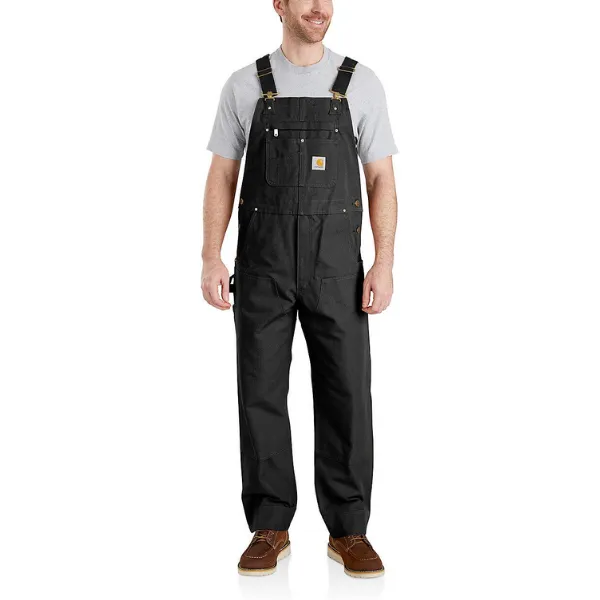 Carhartt Mens Relaxed Fit Duck Bib Overall - Black