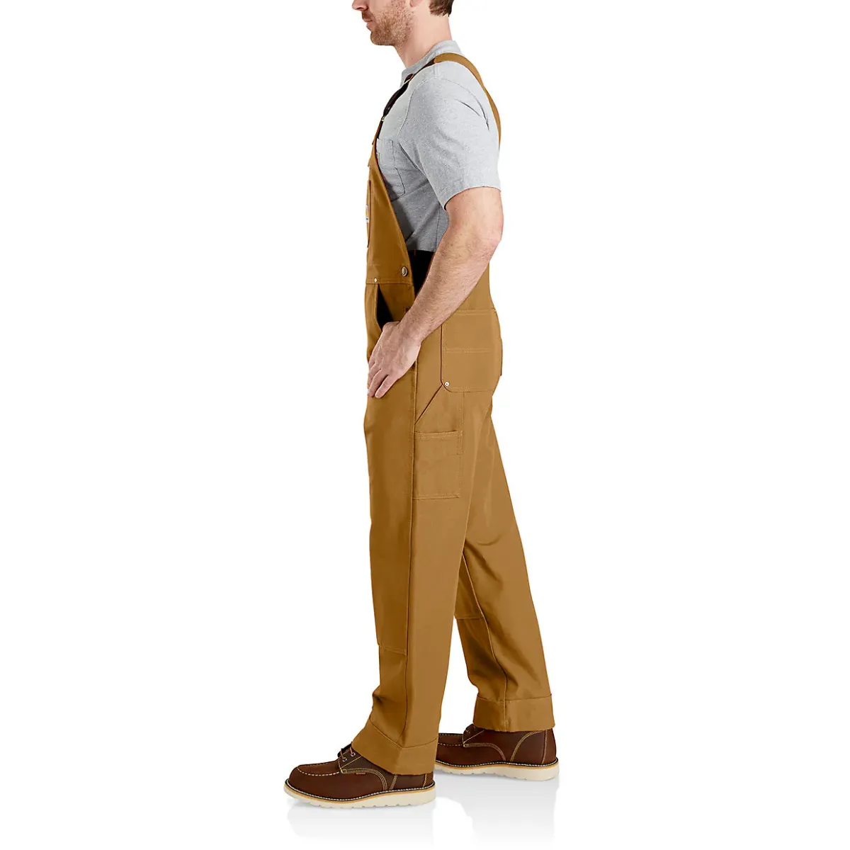 Carhartt Mens Relaxed Fit Duck Bib Overall - Carhartt Brown