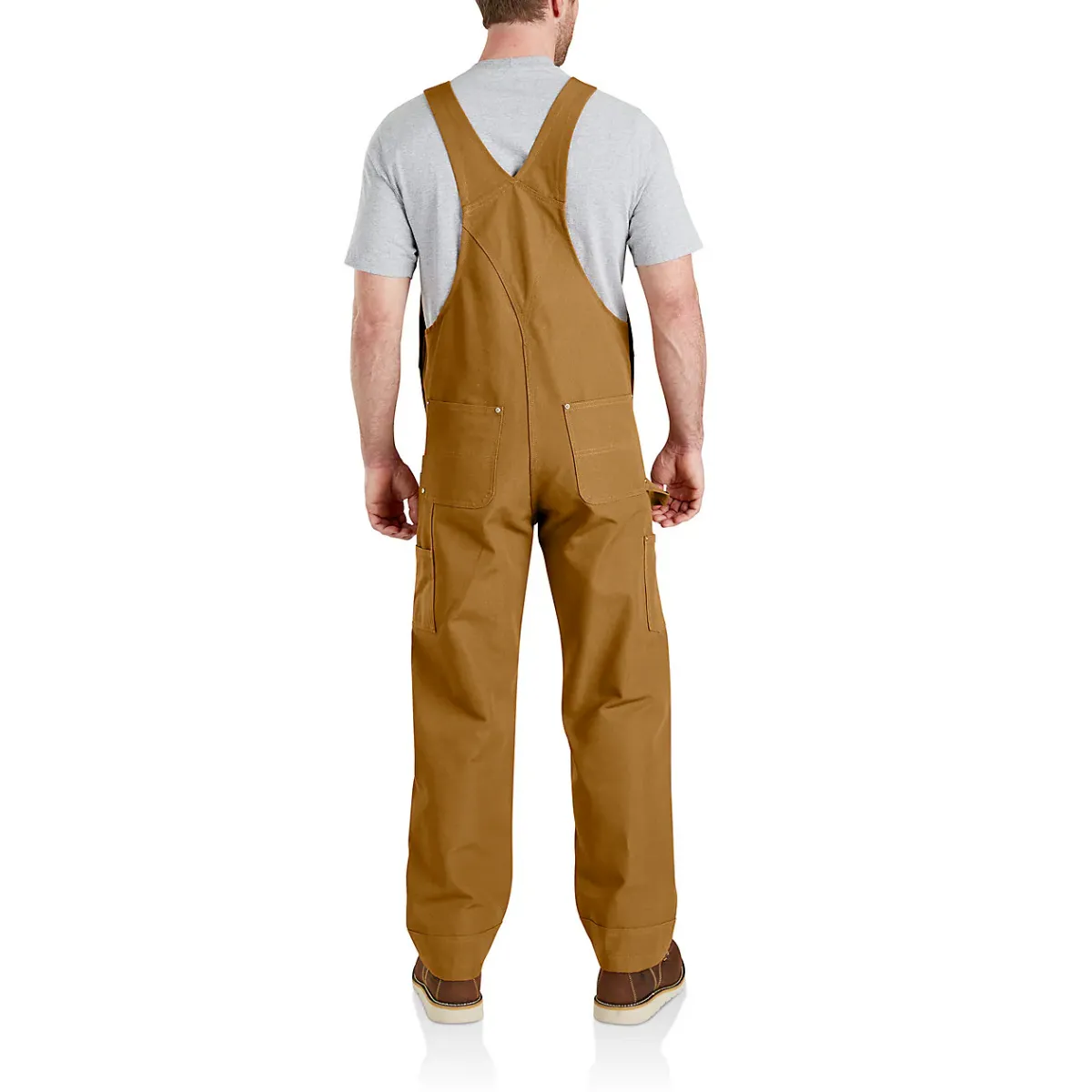 Carhartt Mens Relaxed Fit Duck Bib Overall - Carhartt Brown