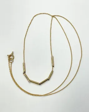 Carla Caruso Scaled Tubular Mirror Necklace