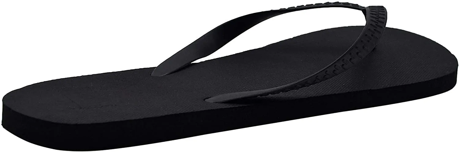 Chatties Men’s Classic Solid Flip Flops Comfortable Summer Slide Sandals