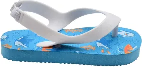 Chatties Toddler Boys' Little Kid Baby Printed Flip Flop Thong Sandal with Elastic Back Strap