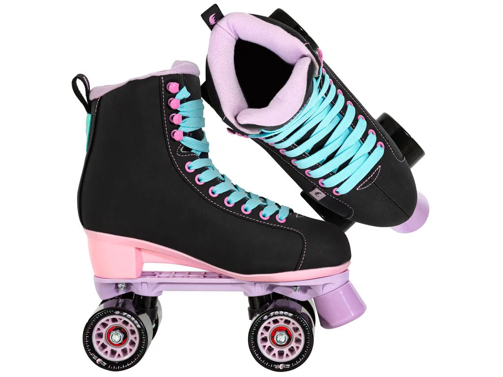 Chaya Melrose Black/Pink/Lavender Roller Skates