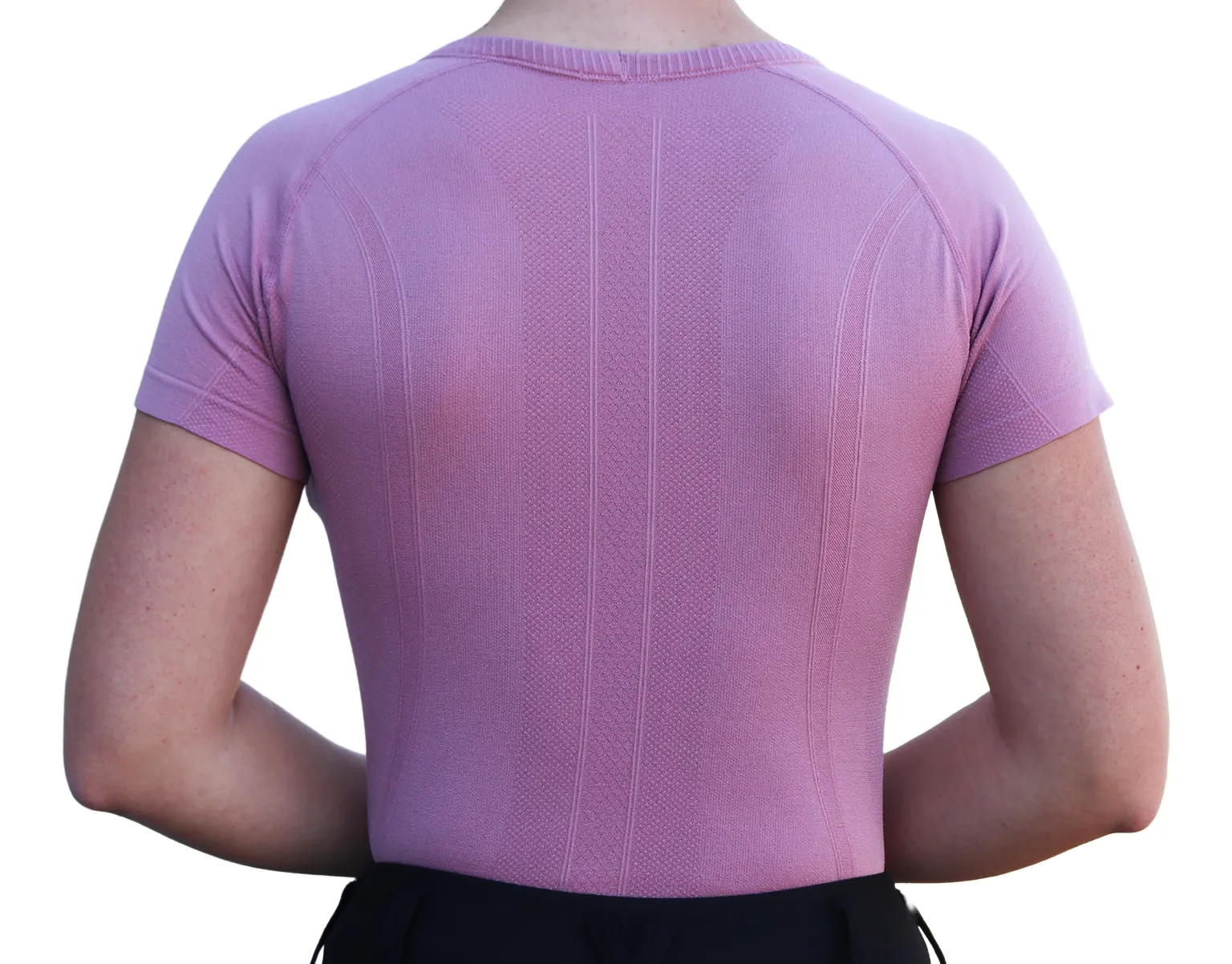 Chic Athletic Short Sleeve Shirt - Pink