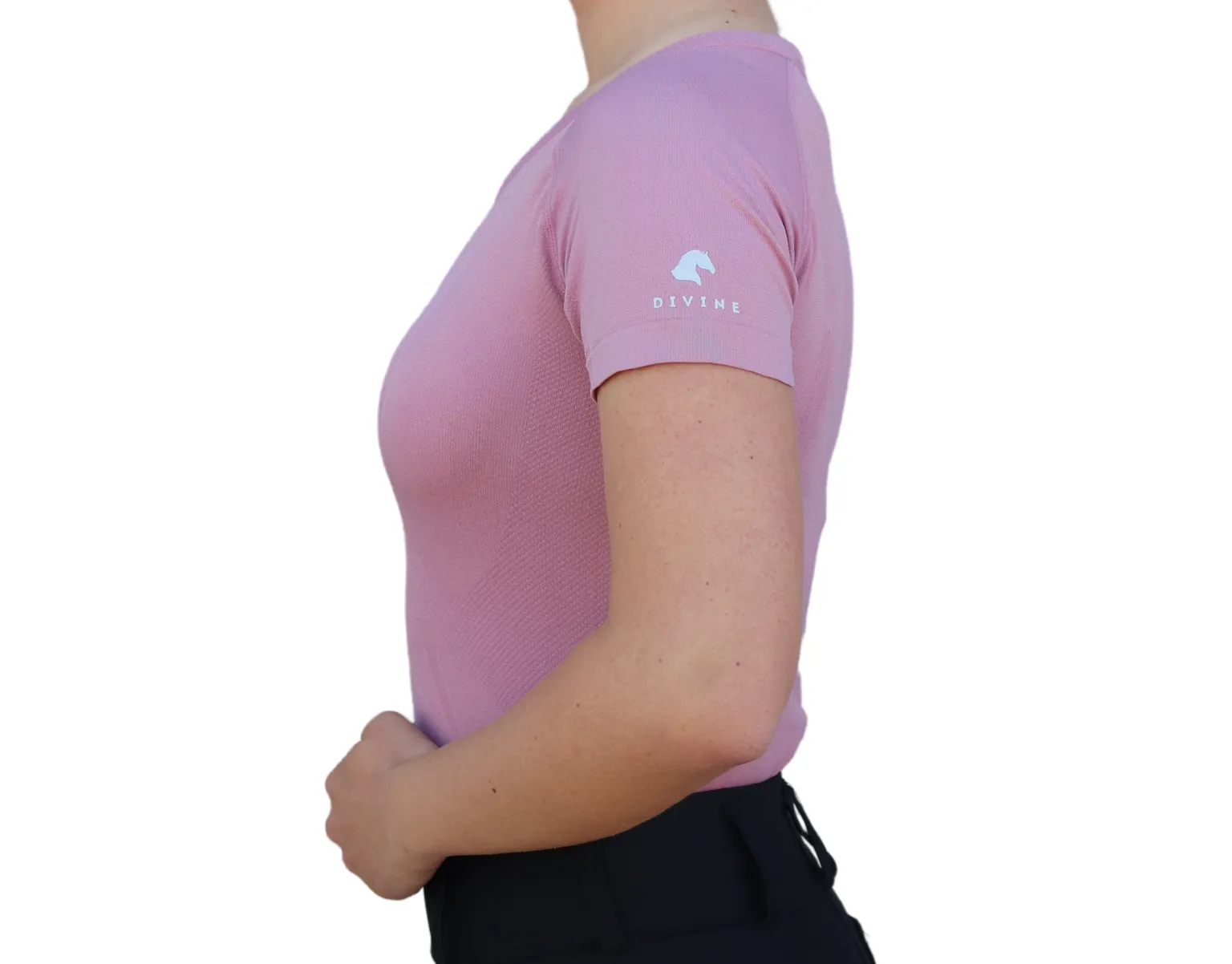 Chic Athletic Short Sleeve Shirt - Pink