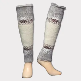 Coffee & Cream | Goat Wool | Women's Leg Warmers