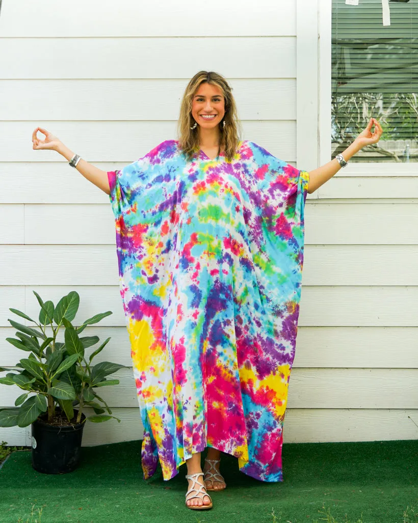 Colorful Iced Tie Dye Kaftan