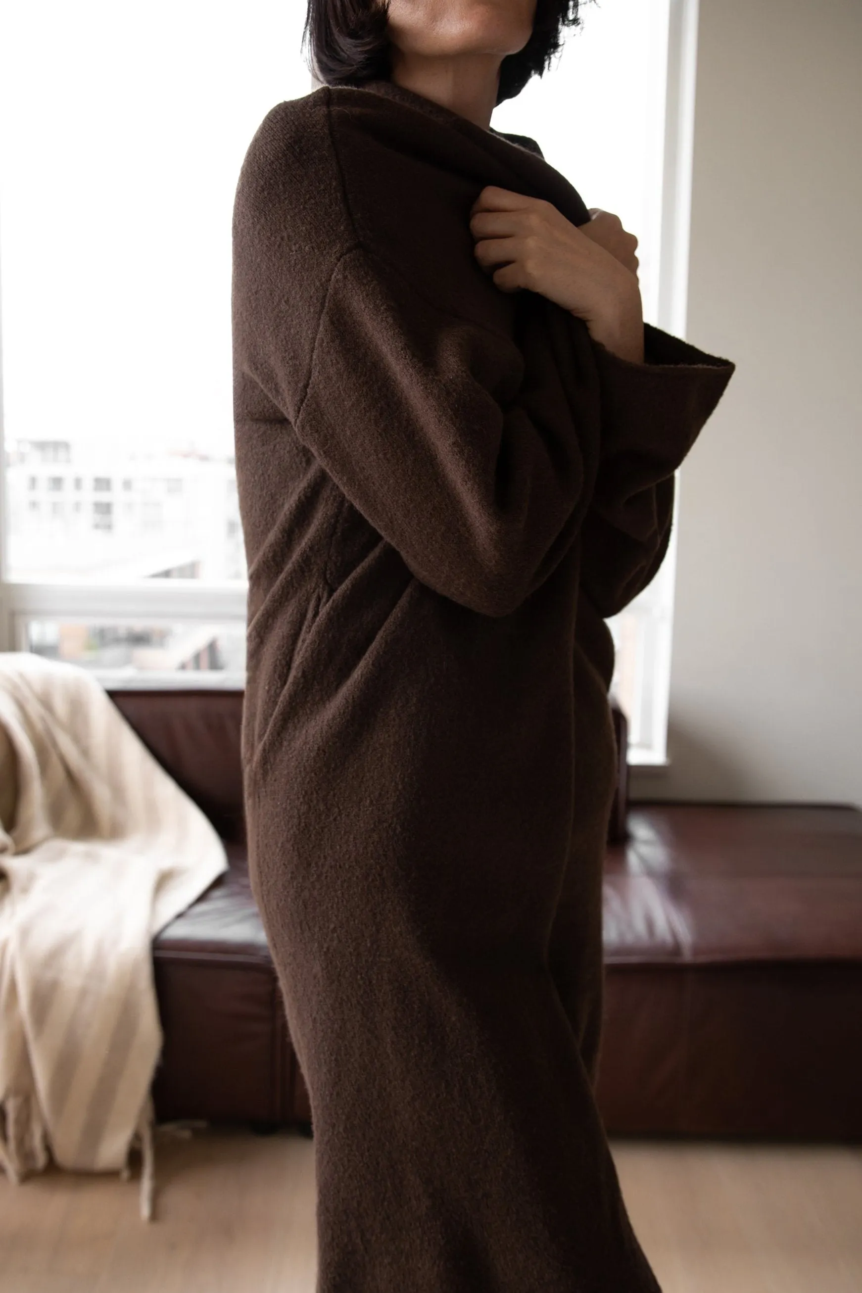 COZY LONG OPEN FRONT CARDIGAN