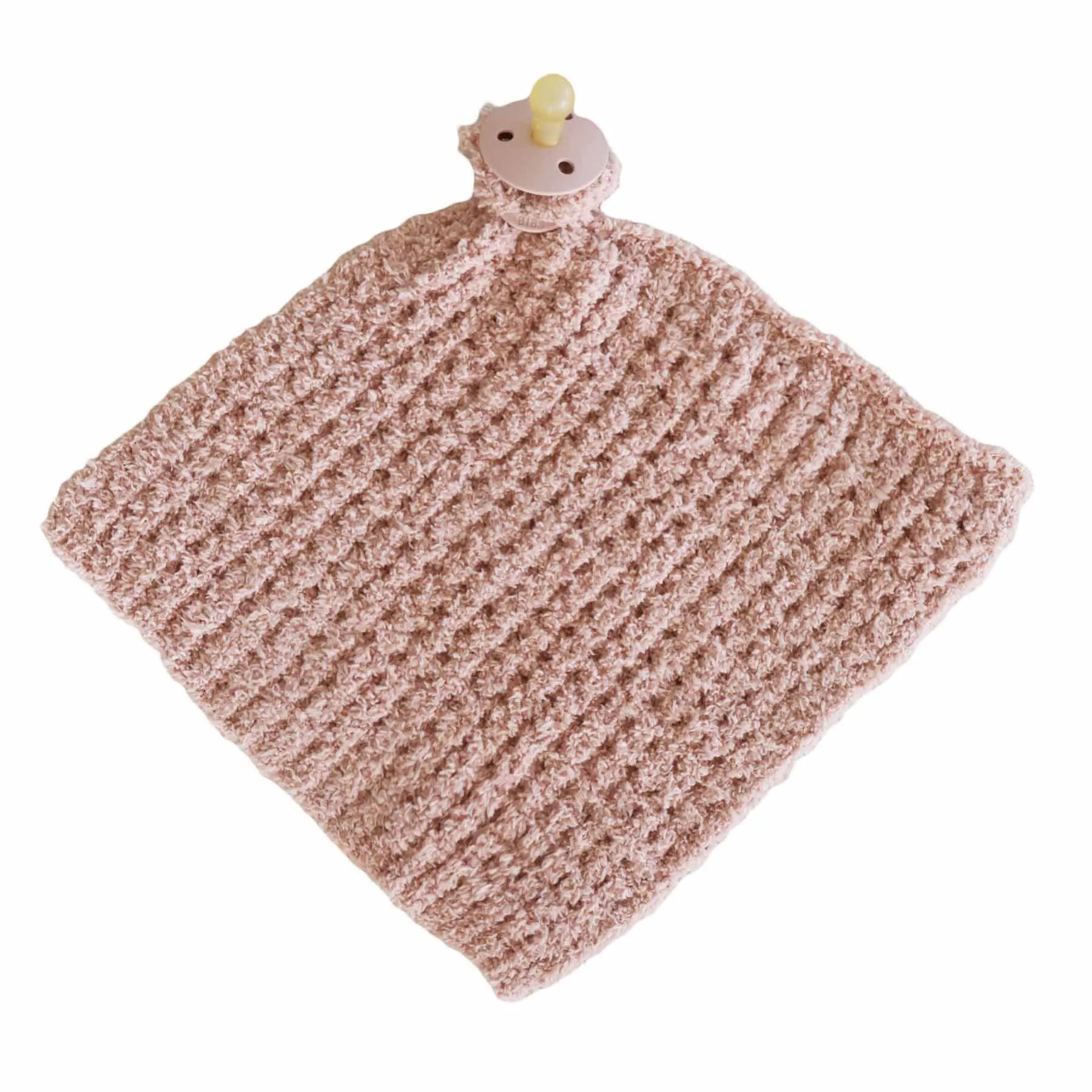 CuddleLane™ Luxe Waffle Lovey | Wild Rose