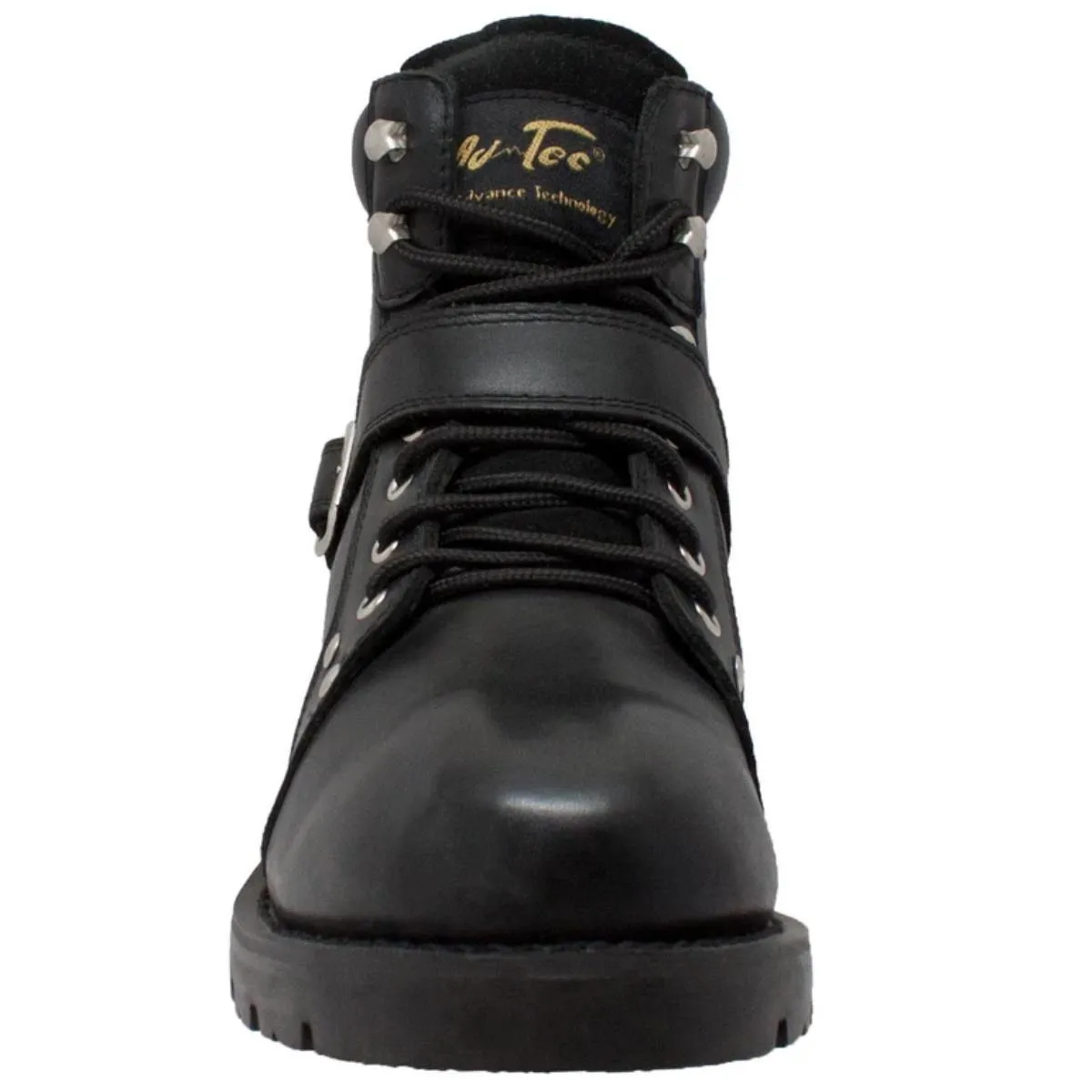 Daniel Smart Black Biker Boots w/ YKK Zipper