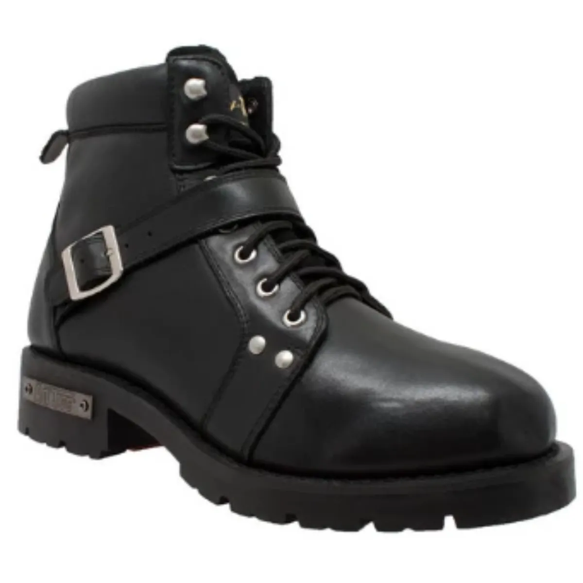 Daniel Smart Black Biker Boots w/ YKK Zipper