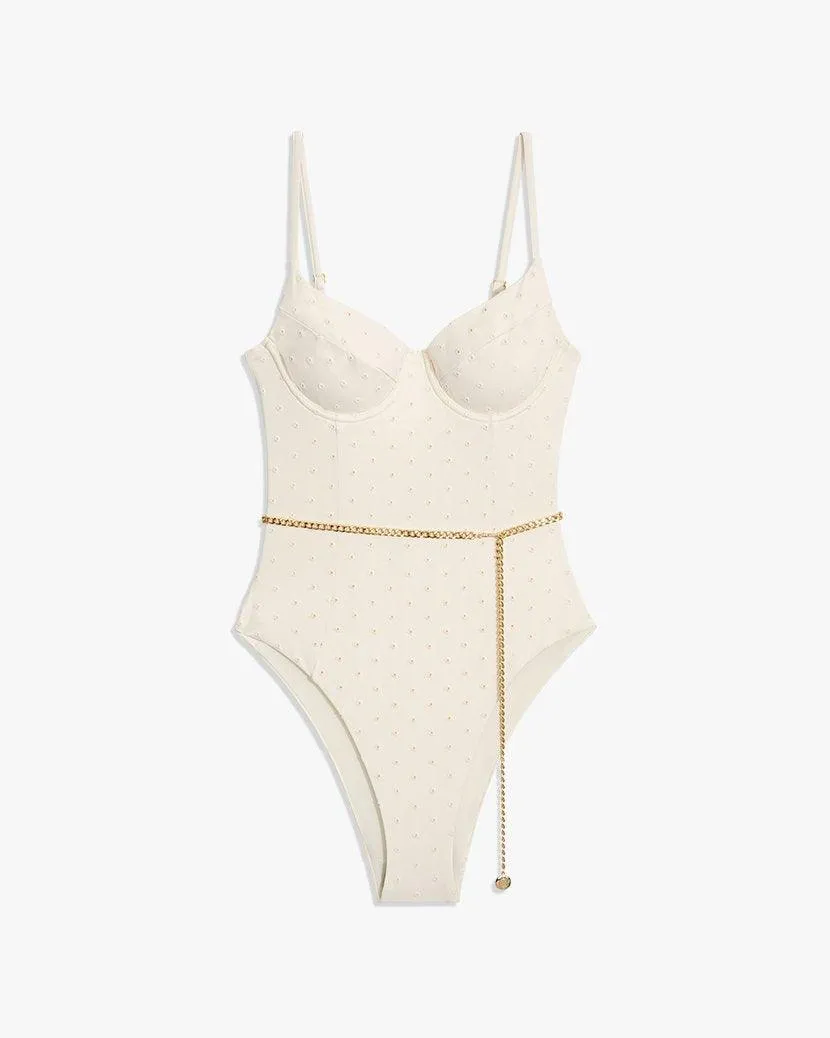 Danielle One Piece in Pearl