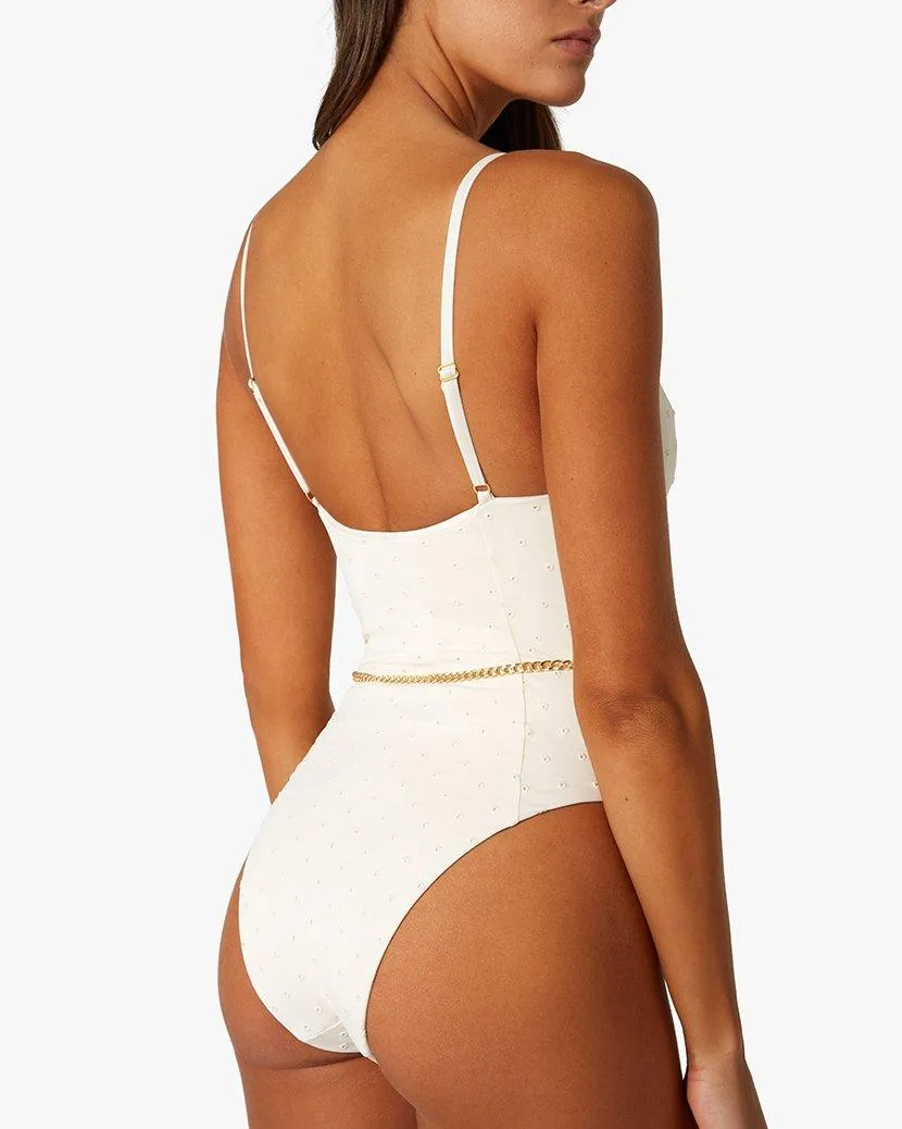 Danielle One Piece in Pearl