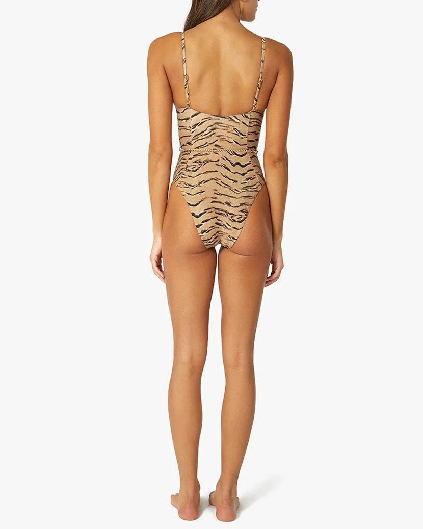 Danielle One Piece in Tan