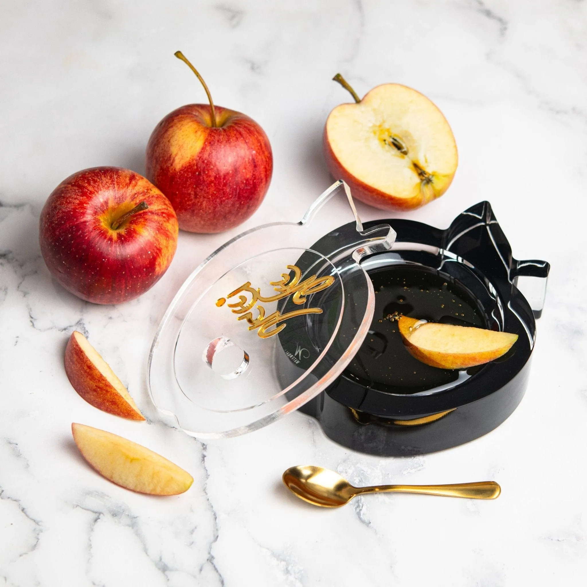 Die-Cut Apple Honey Dish